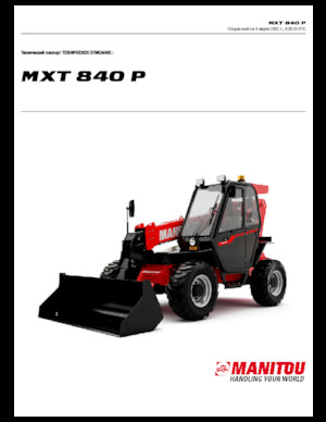 Telehandlers Manitou MXT 840 P