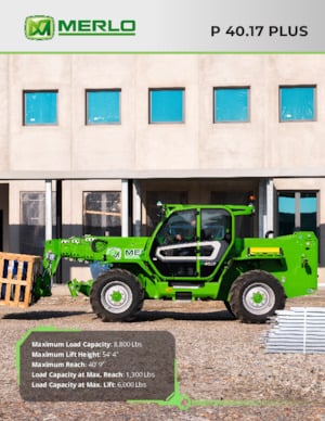 Telehandlers Merlo P 40.17 PLUS