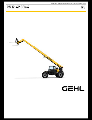 Telehandlers Gehl RS12-42