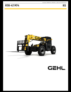 Telehandlers Gehl RS6-42 M74