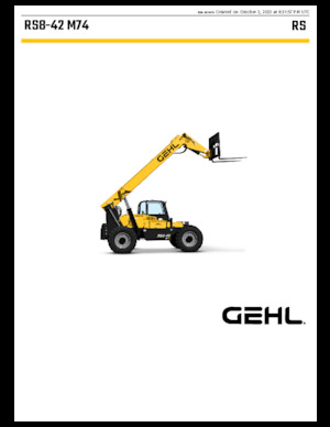 Telehandlers Gehl RS8-42 M74