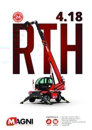 Üst yapılı teleskopik yükleyiciler MAGNI RTH 4.18 Smart