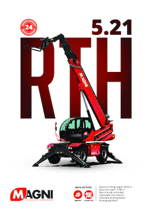 Rotating telehandlers MAGNI RTH 5.21 SH 