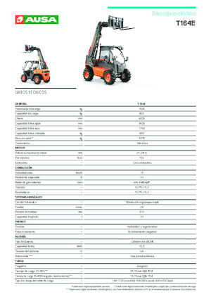 Teleskopik yükleyiciler Ausa T 164 E X4