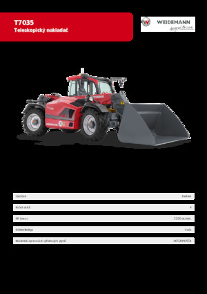 Teleskopik yükleyiciler Weidemann T7035 