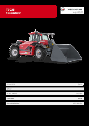Teleskopik yükleyiciler Weidemann T7035 