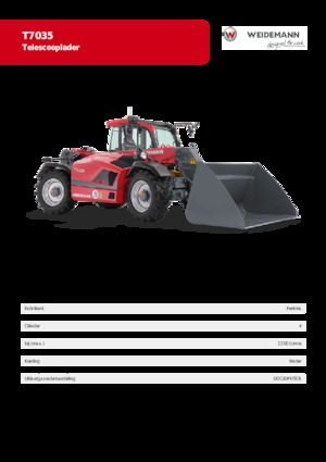 Telehandlers Weidemann T7035 