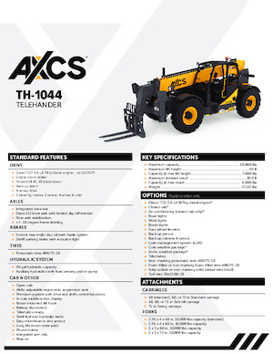 Telehandlers AXCS TH-1044