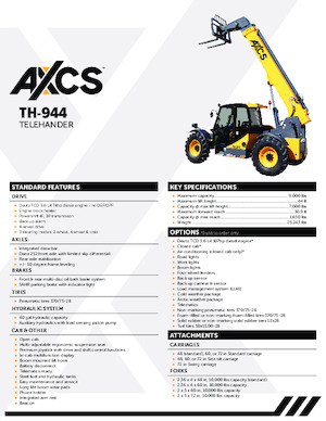 Telehandlers AXCS TH-944