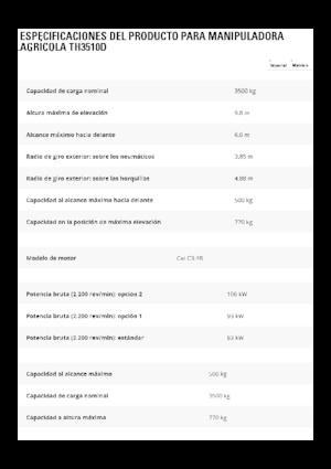 Telehandlers Caterpillar TH3510