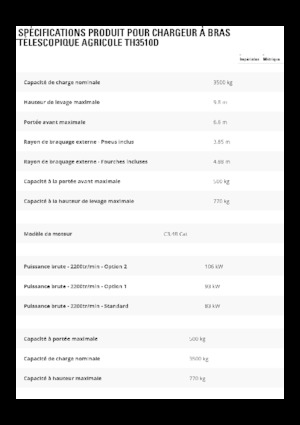 Teleskopik yükleyiciler Caterpillar TH3510