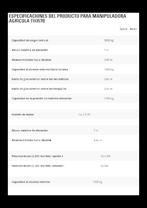 Teleskopik yükleyiciler Caterpillar TH357D