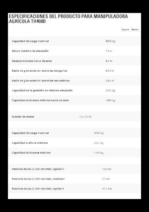 Telehandlers Caterpillar TH408D