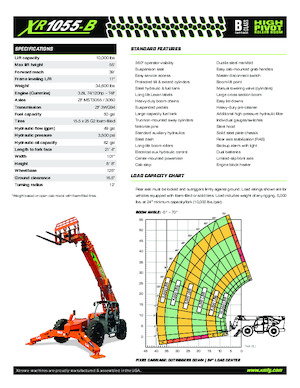 Teleskopik yükleyiciler Xtreme XR1055-B