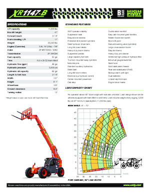 Telehandlers Xtreme XR1147-B