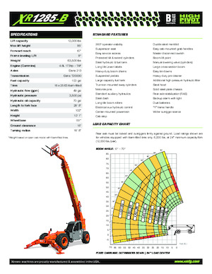 Telehandlers Xtreme XR1285-B