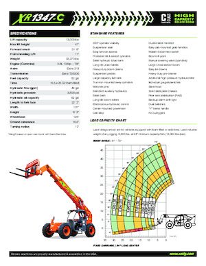 Teleskopik yükleyiciler Xtreme XR1347-C