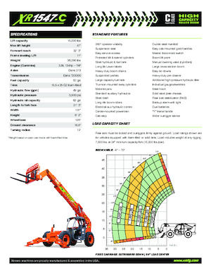 Teleskopik yükleyiciler Xtreme XR1547-C