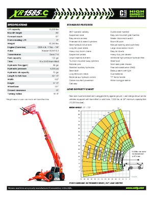 Teleskopik yükleyiciler Xtreme XR1585-C