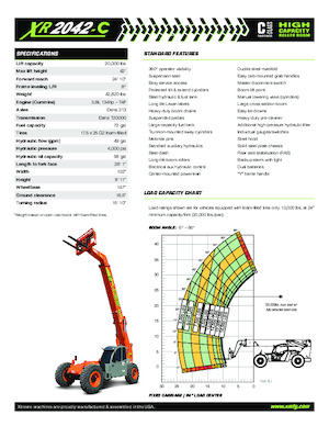 Teleskopik yükleyiciler Xtreme XR2042-C