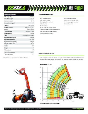 Telehandlers Xtreme XR630-A