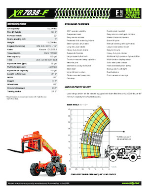 Teleskopik yükleyiciler Xtreme XR7038-F