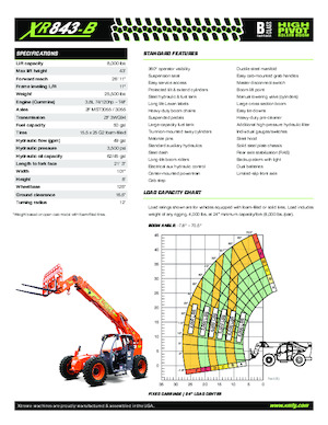 Telehandlers Xtreme XR843-B
