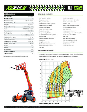 Telehandlers Xtreme XR944-B