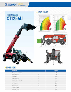 Telehandlers XCMG XT1256U