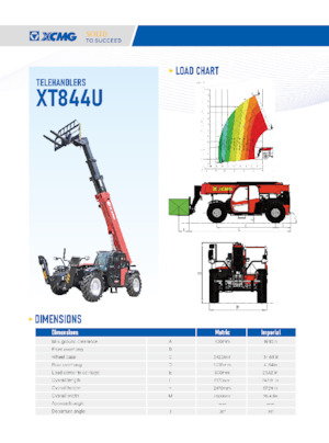 Telehandlers XCMG XT844U