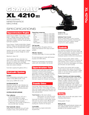 Teleskopik ekskavatörler Gradall XL 4210 III