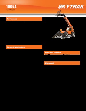 Telehandlers JLG 10054
