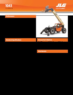 Telehandlers JLG 1043