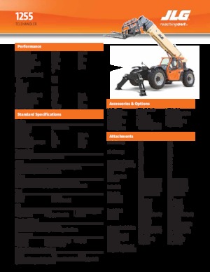 Telehandlers JLG 1255