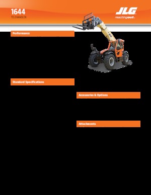 Telehandlers JLG 1644