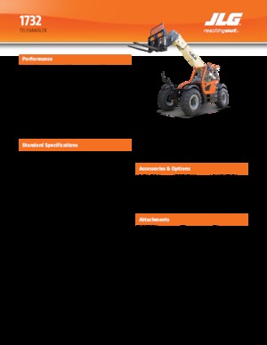 Telehandlers JLG 1732