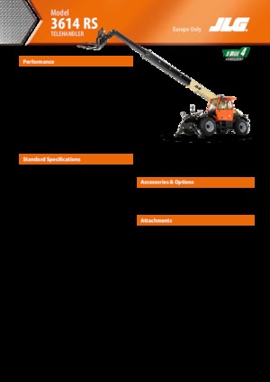 Telehandlers JLG 3614 RS