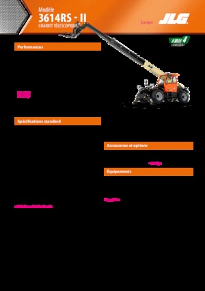 Teleskopik yükleyiciler JLG 3614 RS