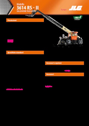 Teleskopik yükleyiciler JLG 3614 RS