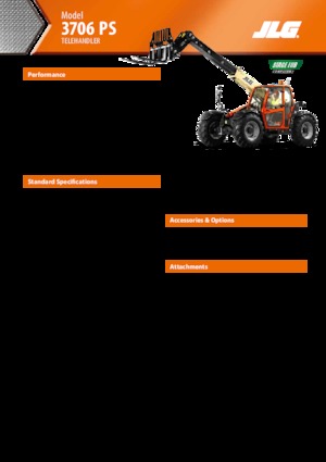 Telehandlers JLG 3706 PS
