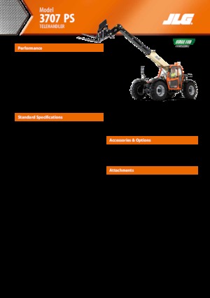 Telehandlers JLG 3707 PS