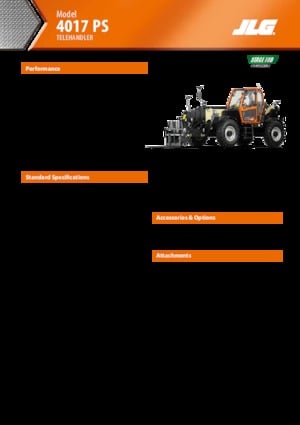 Telehandlers JLG 4017 PS