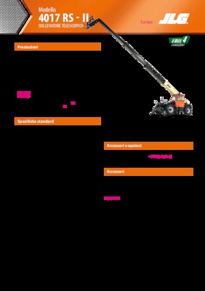 Telehandlers JLG 4017 RS