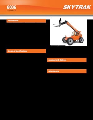 Teleskopik yükleyiciler JLG 6036 