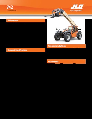 Teleskopik yükleyiciler JLG 742