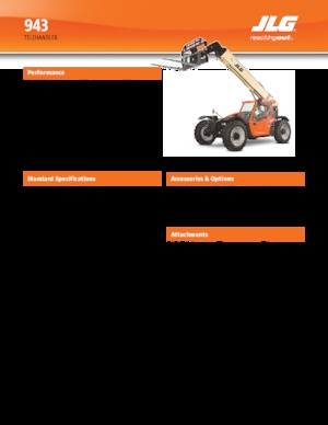 Telehandlers JLG 943