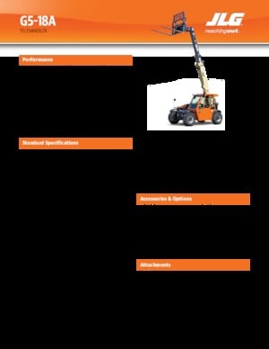 Telehandlers JLG G5-18A 