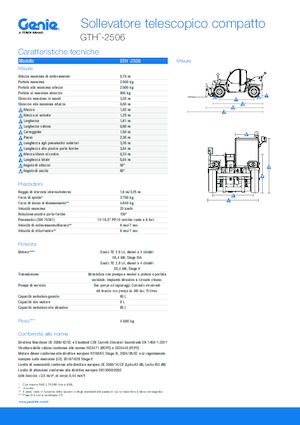 Telehandlers Genie GTH-2506