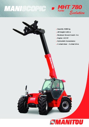 Telehandlers Manitou MHT 780