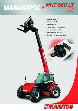 Teleskopik yükleyiciler Manitou MHT 860